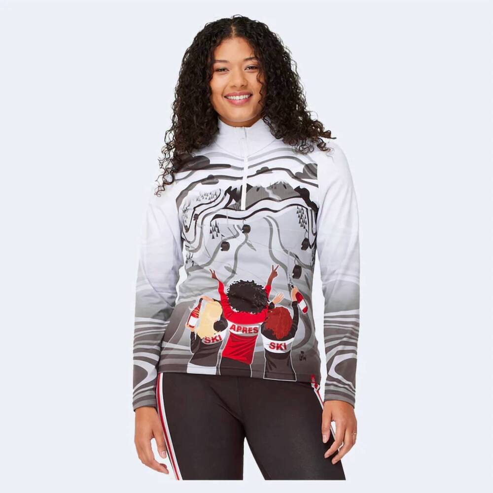 NEW KRIMSON KLOVER st anton baselayer top in grey